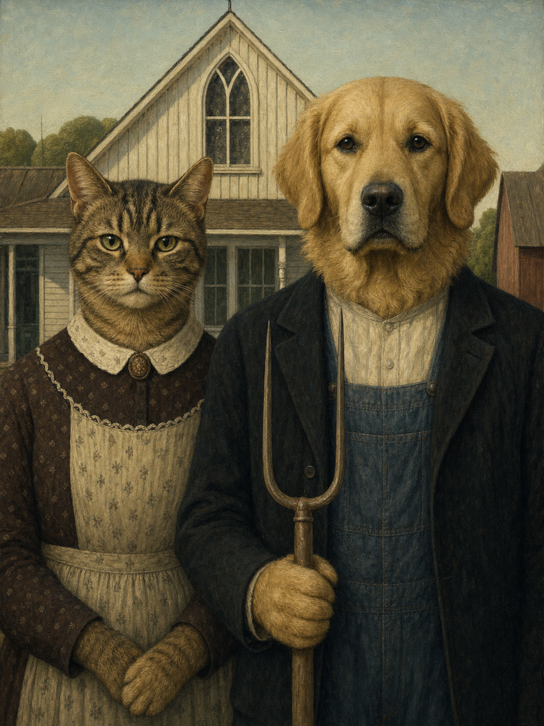 American Gothic — PawSnap template