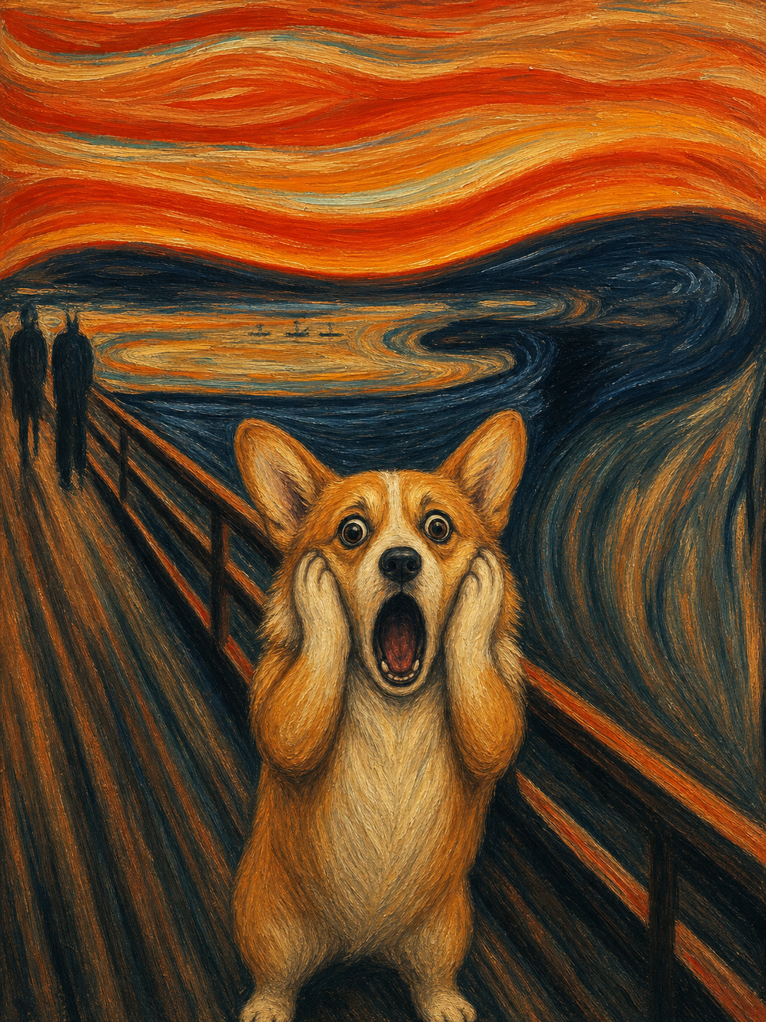 The Scream — PawSnap template